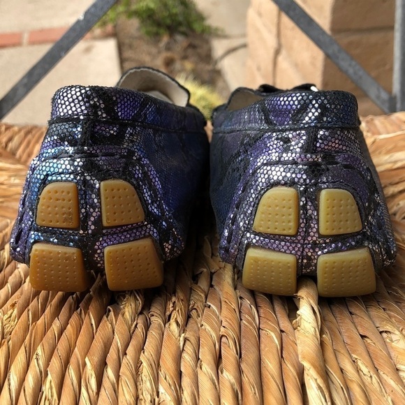 J. Renee Leather Faux Snakeskin Driving Shoe - Picture 5 of 11